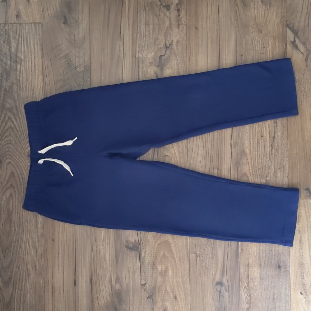 🍀EUC🔷 Boys Lands' End Navy Sweat Pants, Size M 5-6